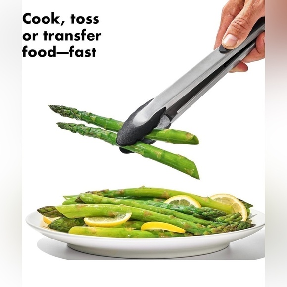 NWT OXO Good Grips 2-Piece Tongs with Nylon Heads Set - Picture 2 of 6